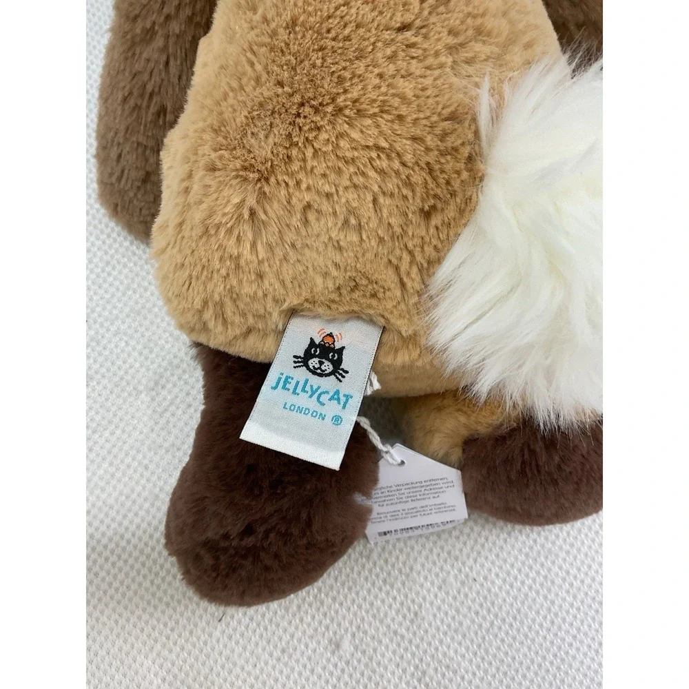 NEW Jellycat Bashful Patchwork Brown Bunny MEDIUM AUTHENTIC‎ Easter